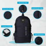 Blue Backpack - Durable EVA Material, Computer Interlayer, Spacious Front Pocket, Side Pockets, Adjustable Shoulder Strap, Top Loop - Perfect for Everyday Use and Carrying Essentials On-The-Go, 46x35x15cm