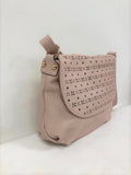 Light Pink Hollow Design Crossbody Bag for Women