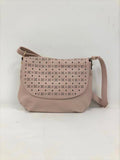 Light Pink Hollow Design Crossbody Bag for Women